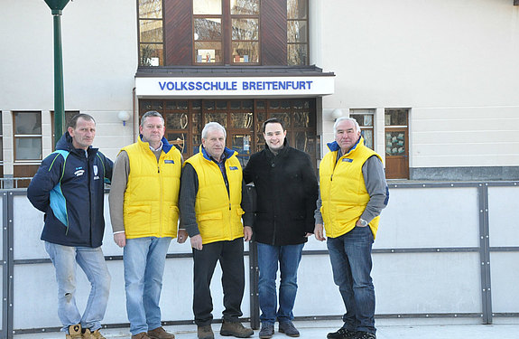 Team Volkspartei beim Eisstockturnier der Marktgemeinde Breitenfurt
